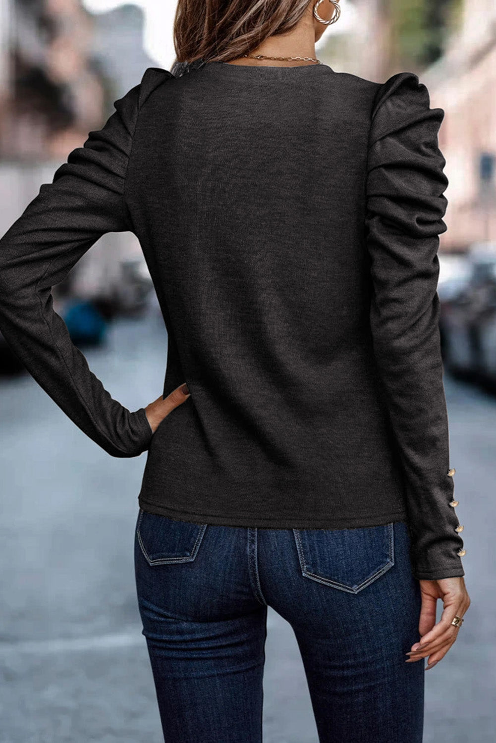 The Monroe Ruched Elegance Blouse