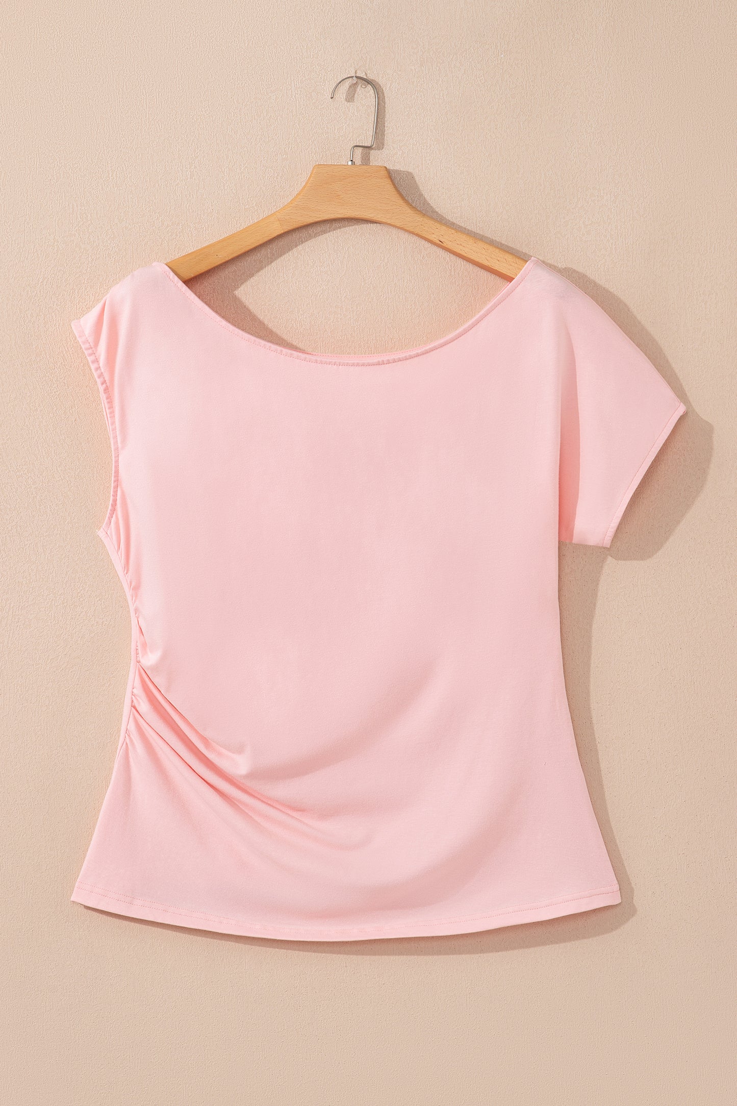 Blush One-Shoulder Beauty Top