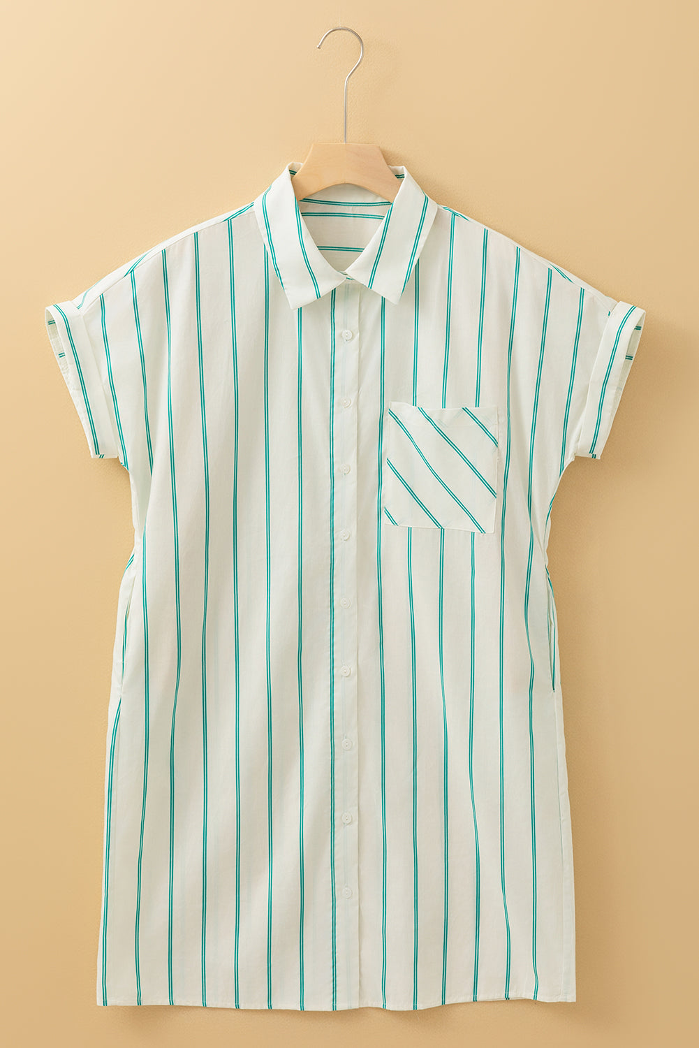 Cypress & Champagne Shirt Dress