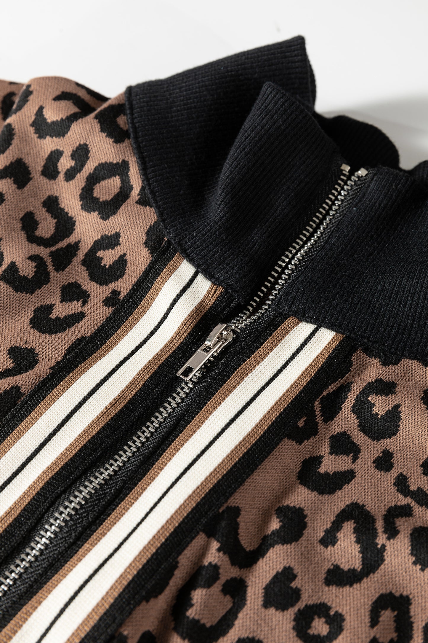 Wild Intentions Leopard Half-Zip Set