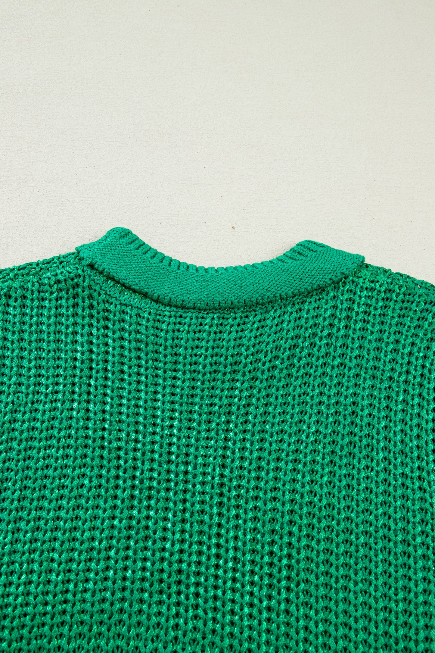 Emerald Shimmer Knit Top