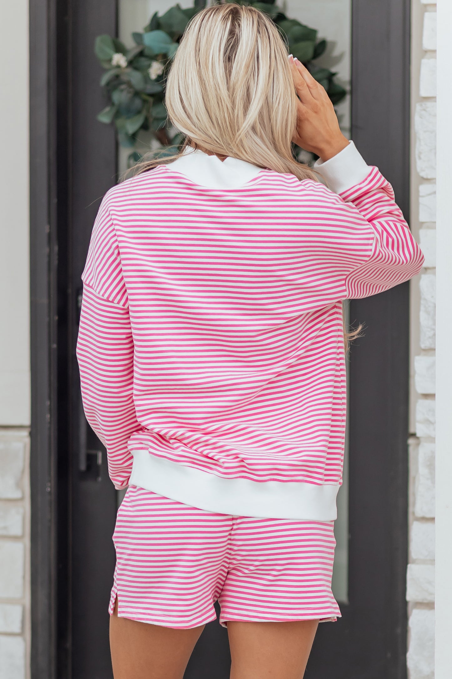Strawberry Stripe Lounge Set