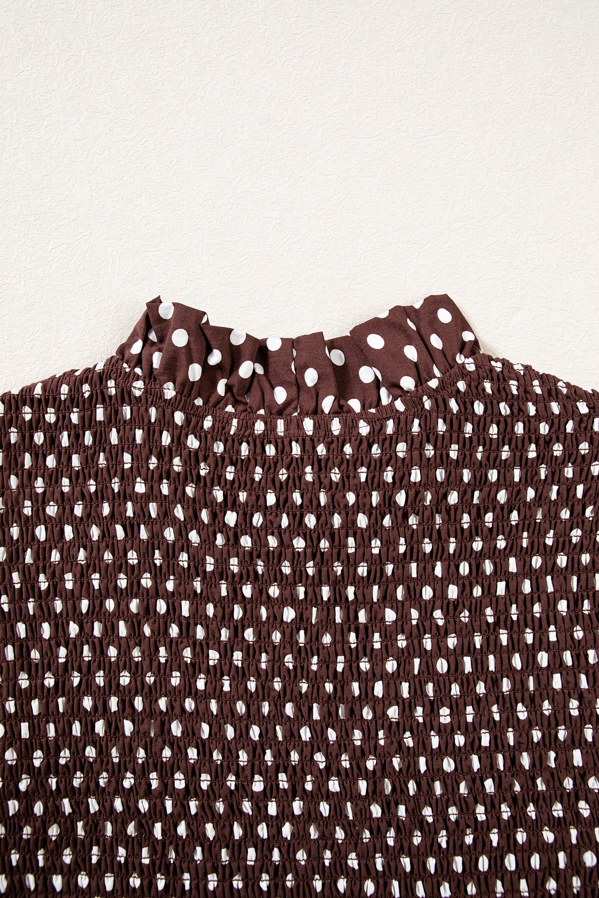 The Mocha Dot Darling Blouse