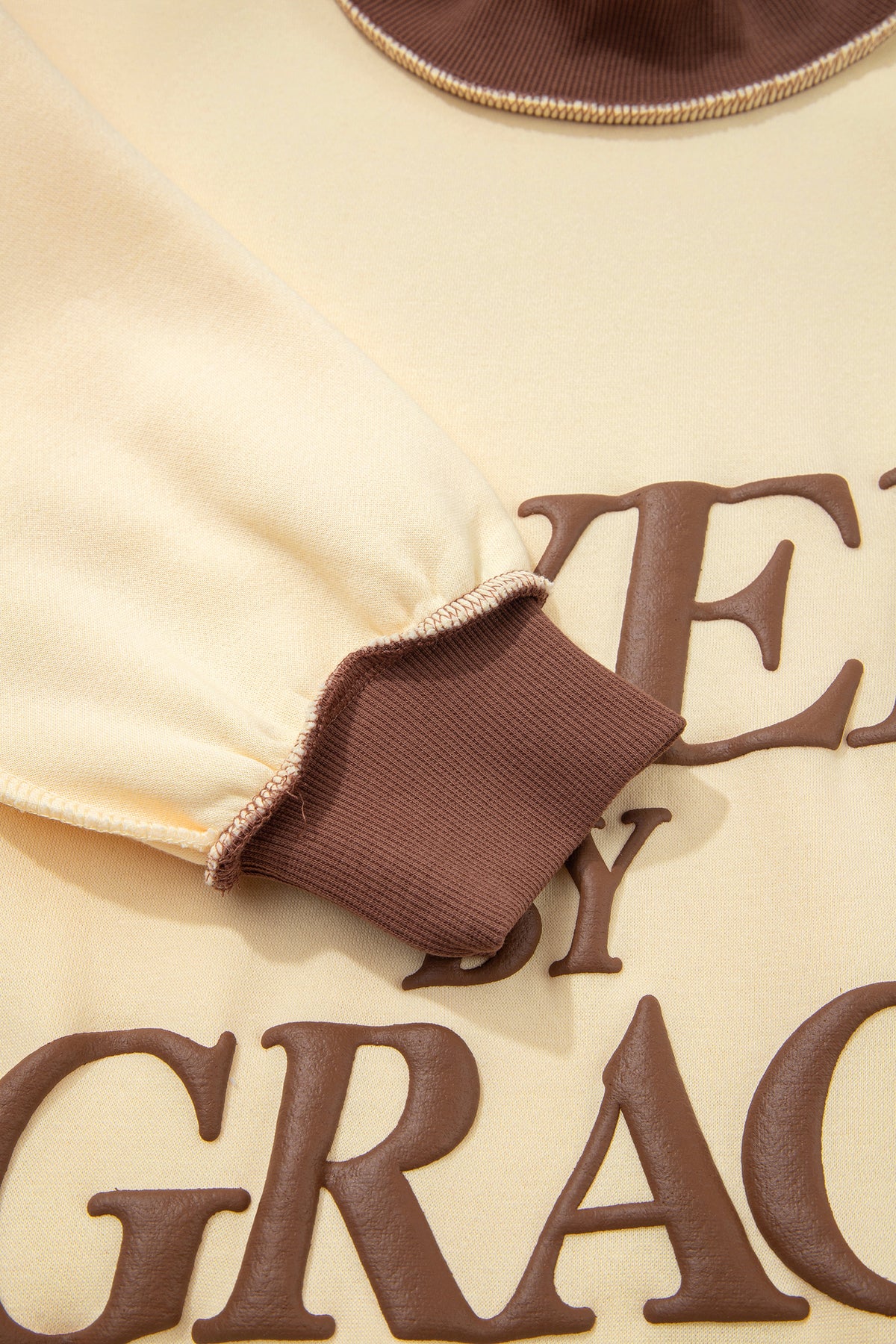 Saved by Grace Over-Sized Mock Neck Sweatshirt