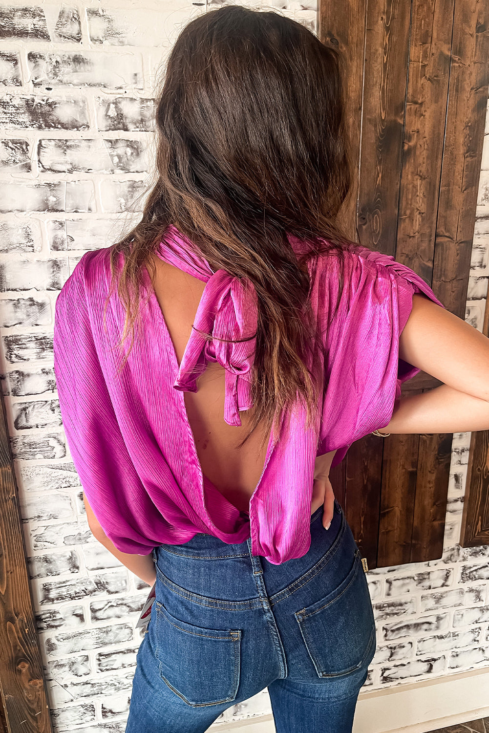 The Power Pop Pleated Blouse