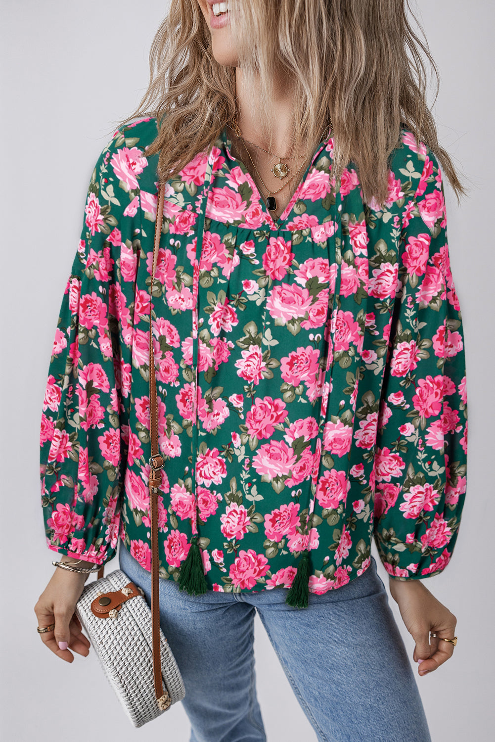 The Garden Party Tie Blouse