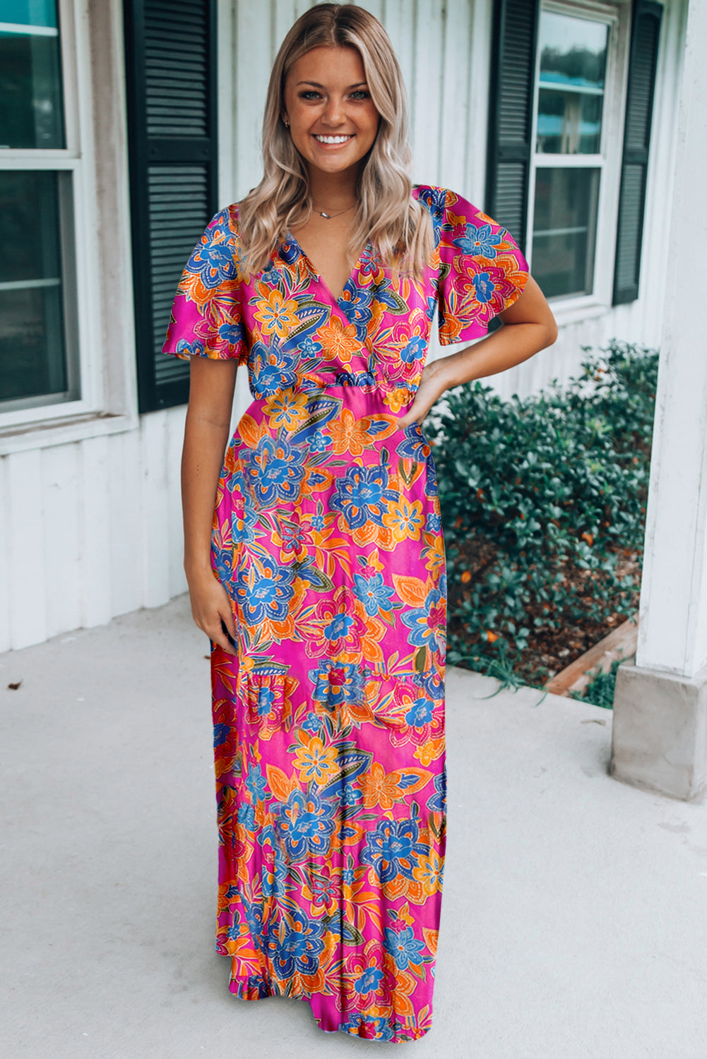 The Capri Petals Maxi Dress