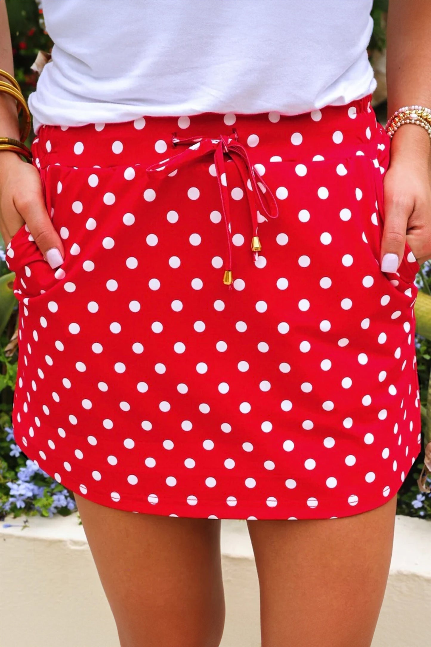 Cherry Pop Polka Dot Skort
