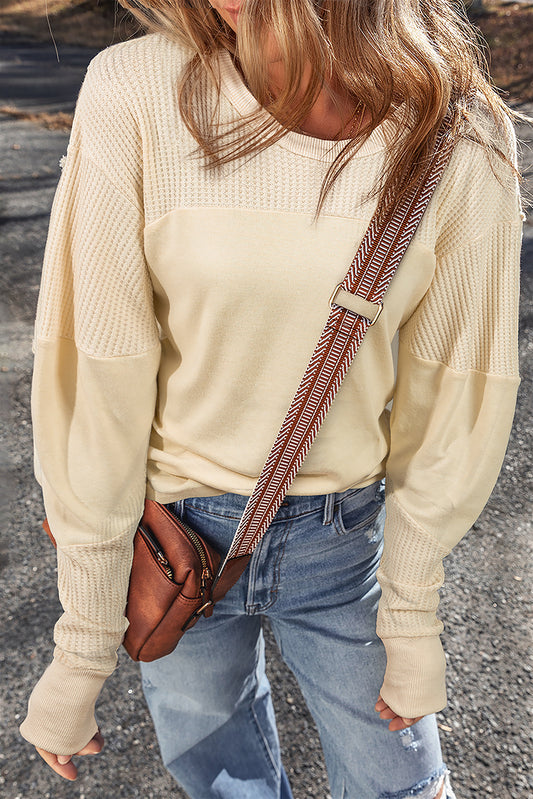 The Buttercream Block Knit