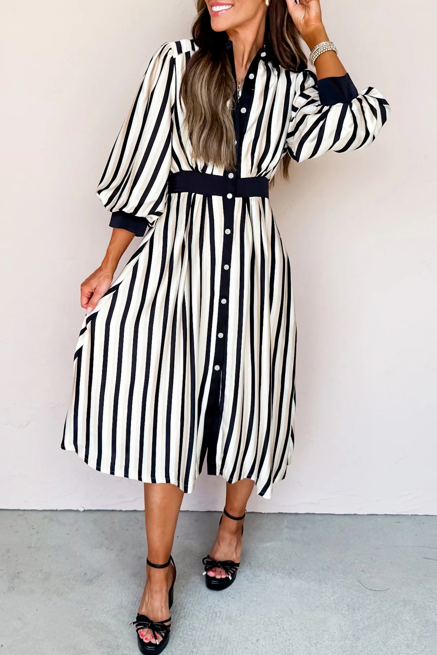 Midtown Muse Stripe Dress