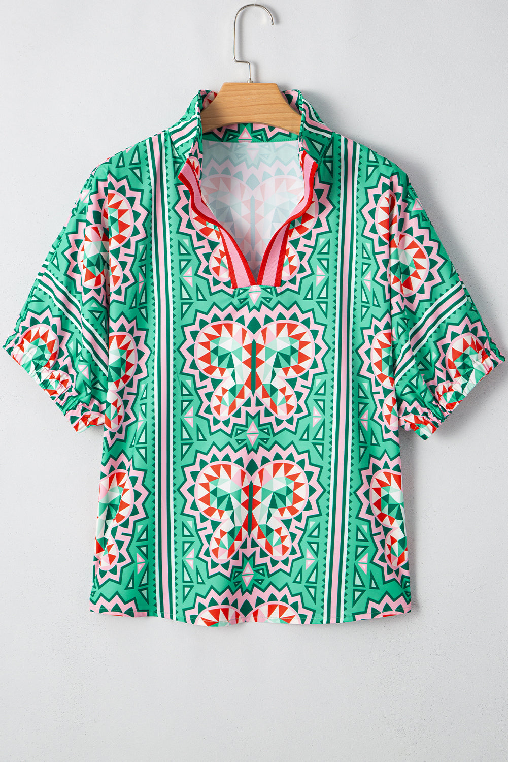 Emerald Mosaic Blouse
