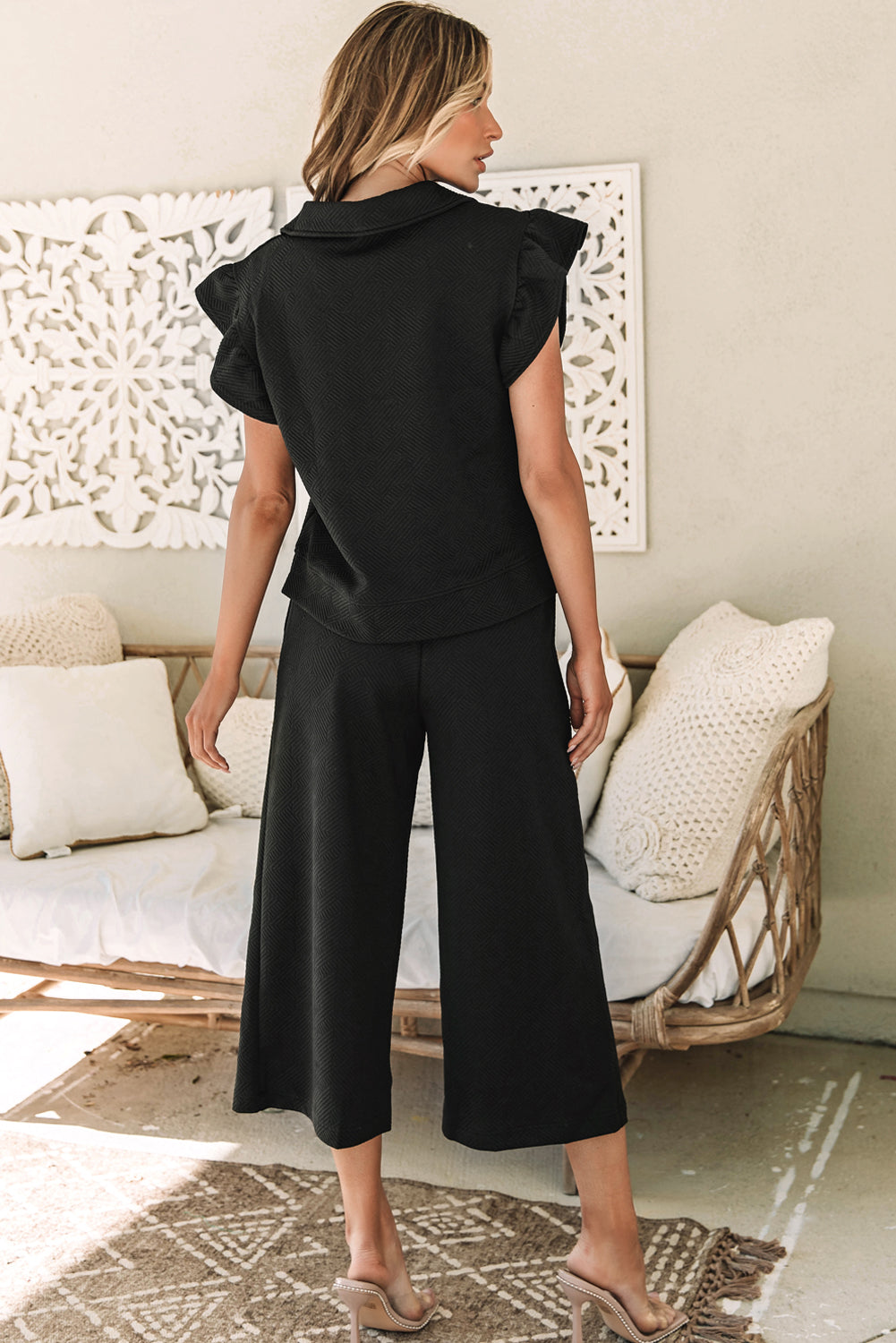The Midnight Ruffle Set