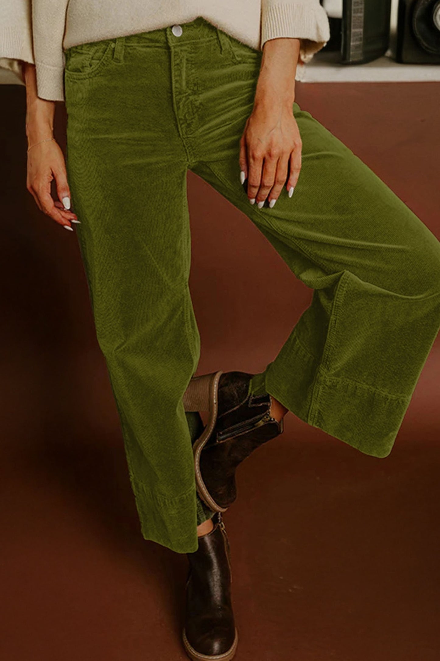 Olive Grove Corduroy Pant