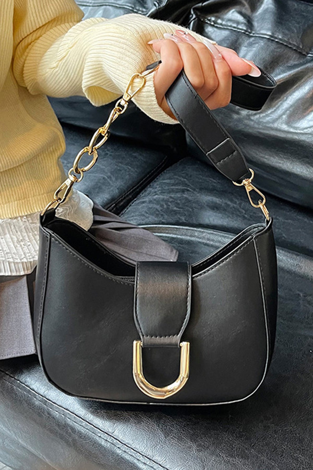 The Gilded Noir Purse