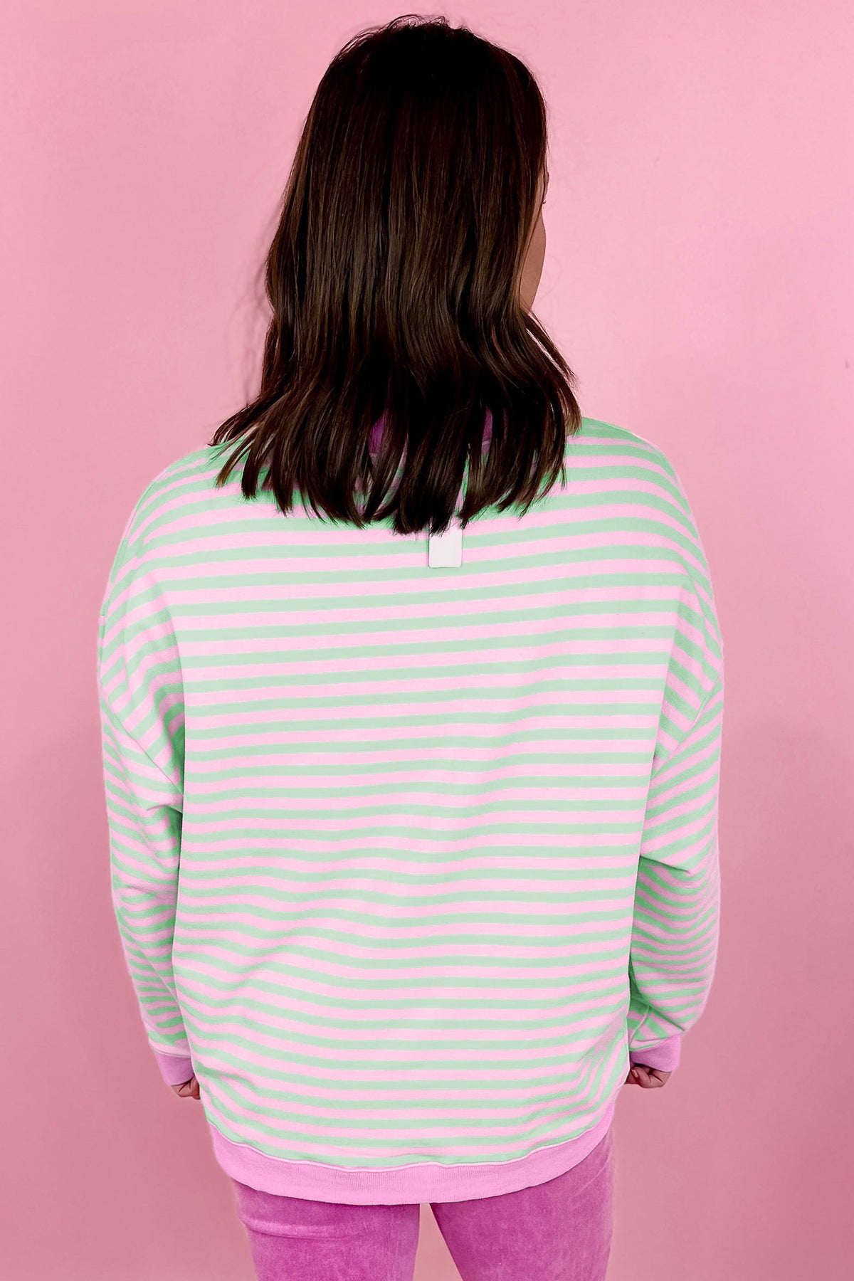 The Sweet Talk Stripe Sweatshirt