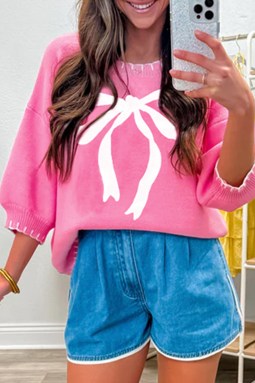 Blush & Bows Knit Sweater