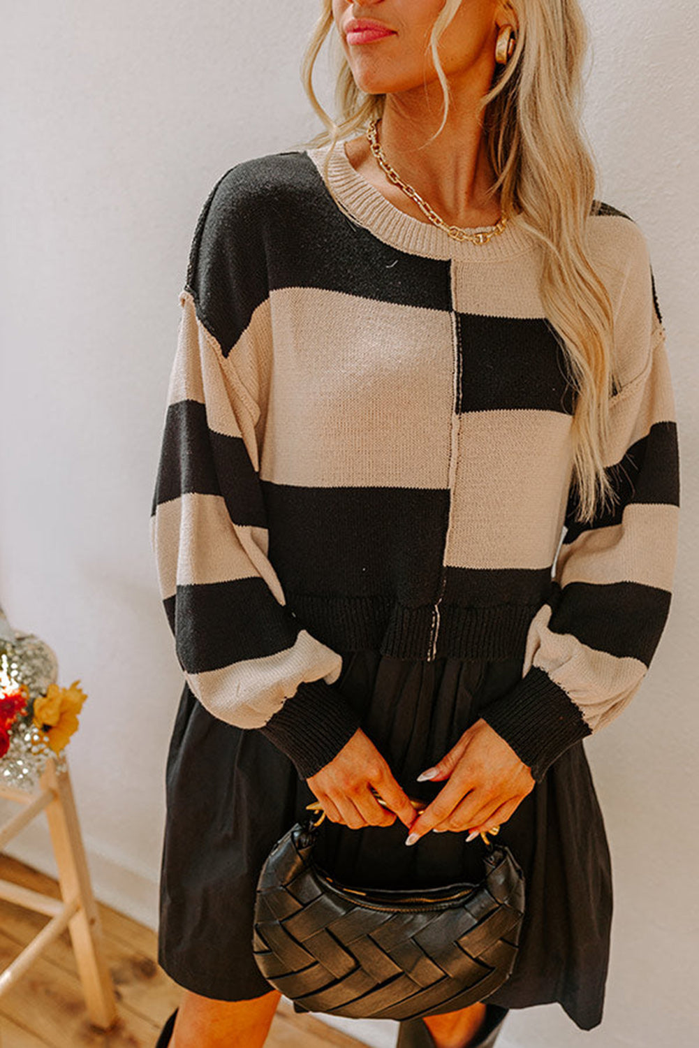 The Soho Statement Stripe Sweater Dress
