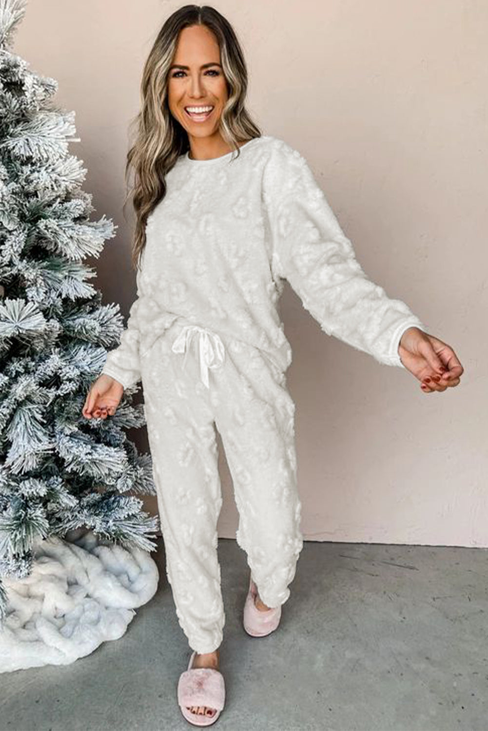 Arctic Cozy Leopard Set