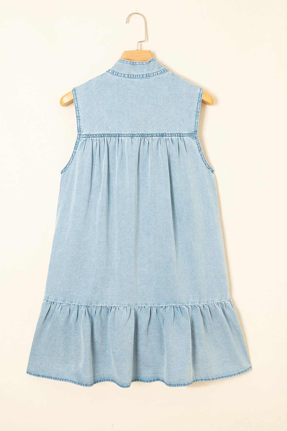 The Heirloom Bow Denim Dress