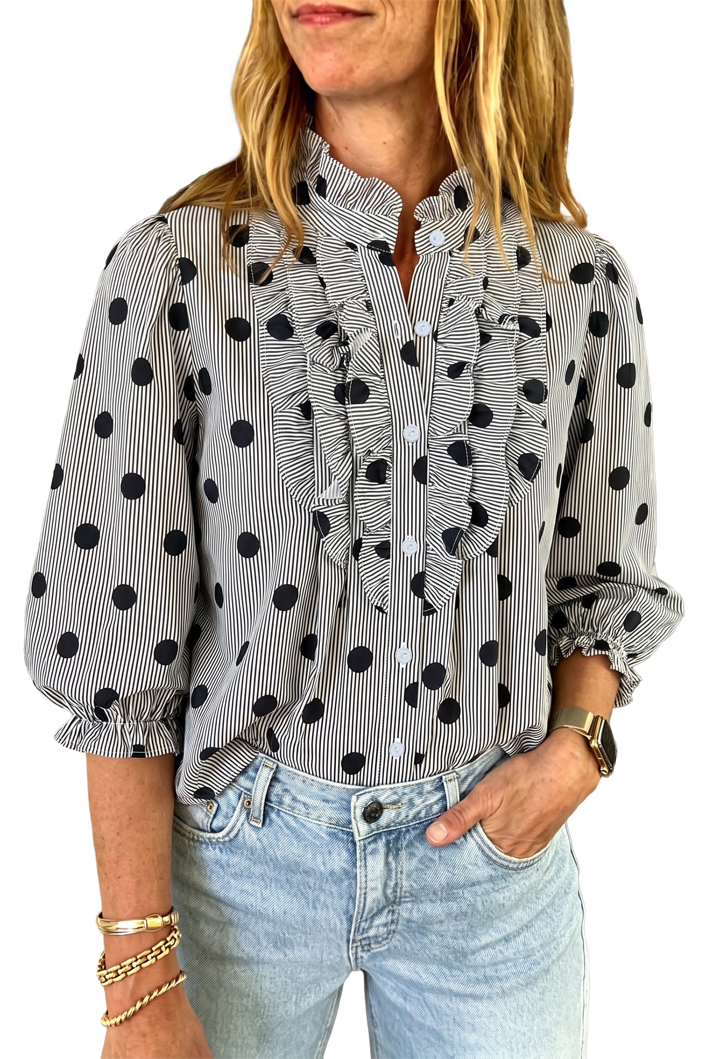 The Dot & Frill Blouse
