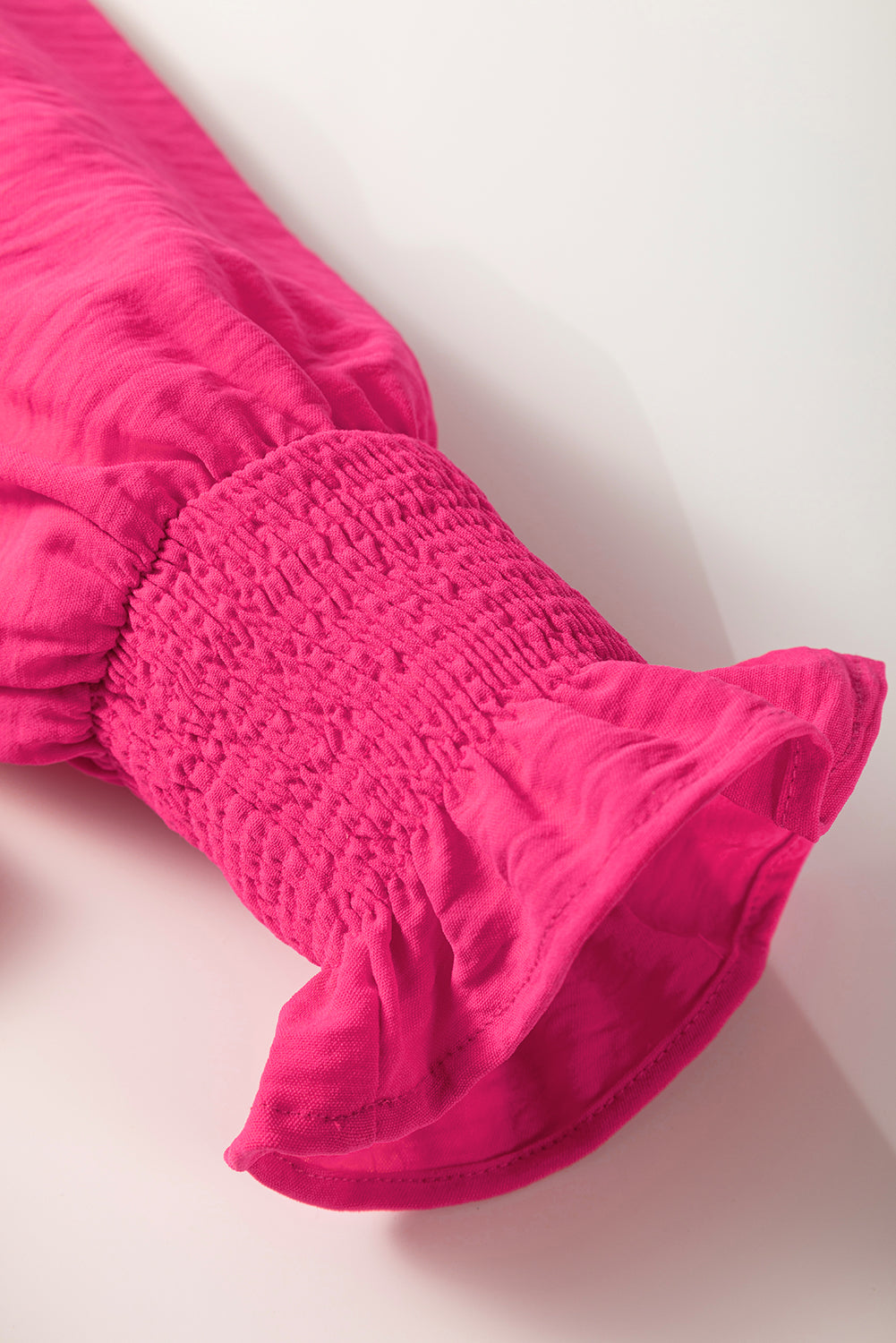 Pink Promise Smocked Cuff Blouse