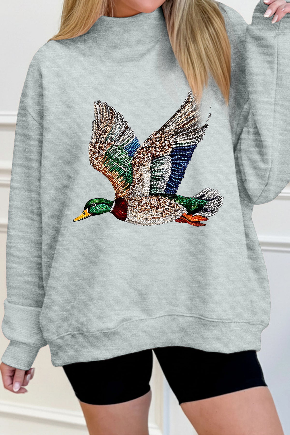 The Mallard After Midnight Mock Neck