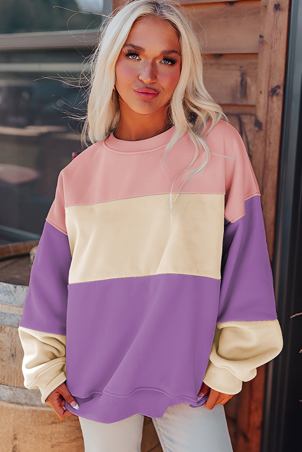 The Sugar Swirl Colorblock Pullover