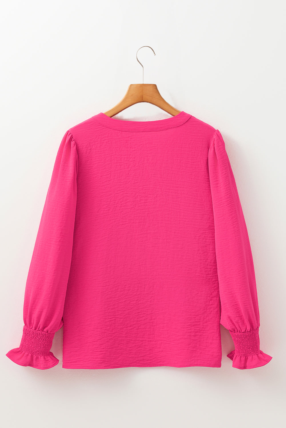 Pink Promise Smocked Cuff Blouse