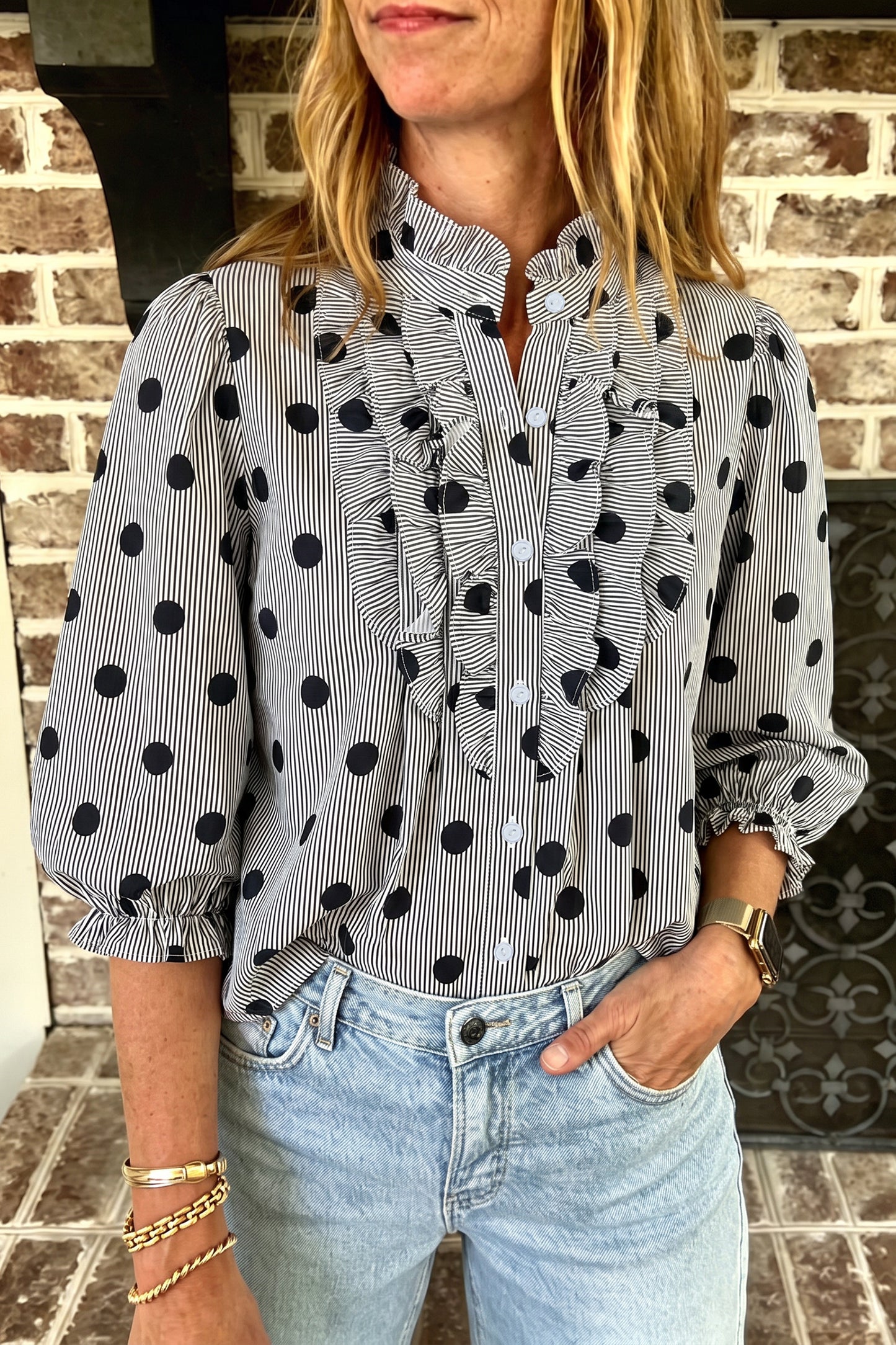 The Dot & Frill Blouse