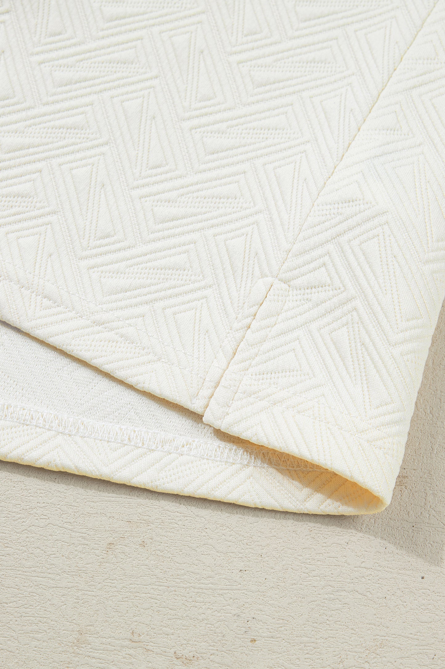 Ivory Lines Half Zip