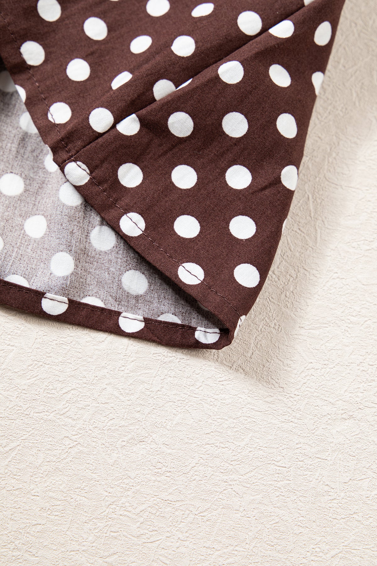 The Mocha Dot Darling Blouse