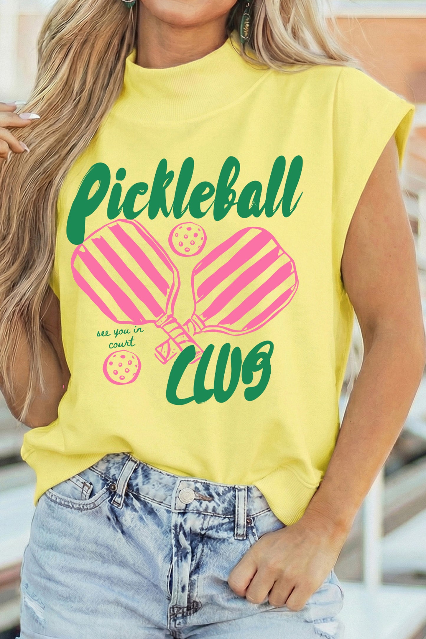 Rosé Rally Pickleball Top