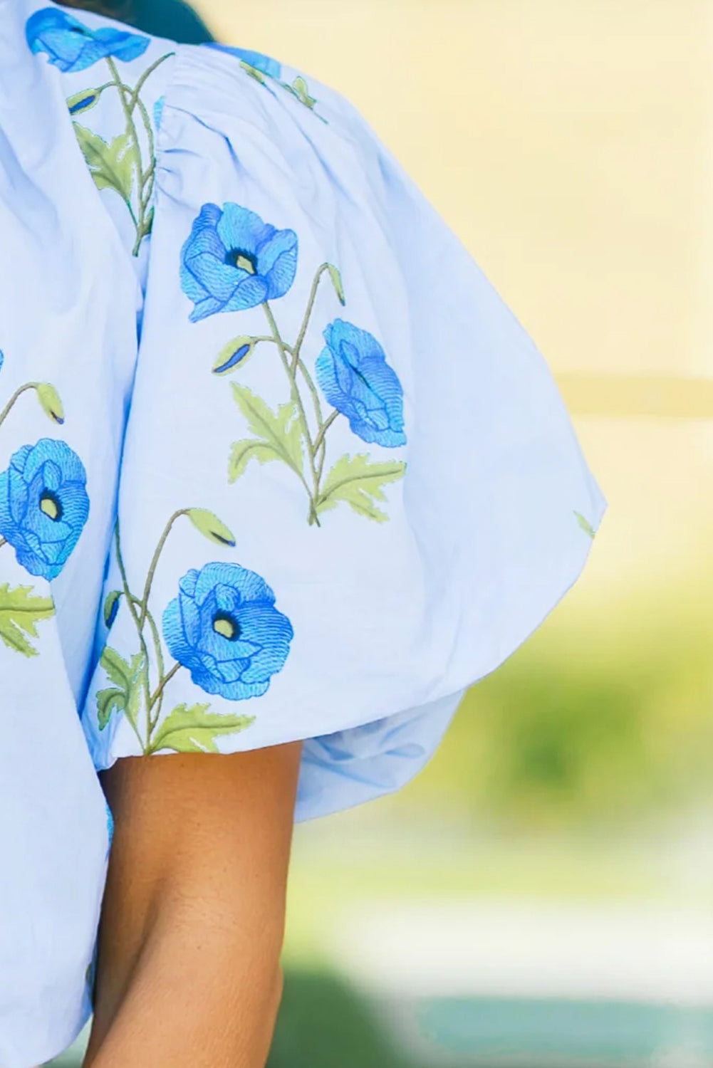 The Garden Party Puff Sleeve Blouse