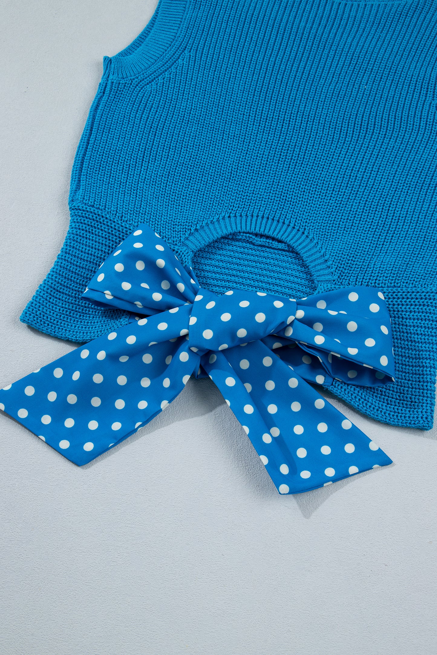 Blue Skies Bow Knit