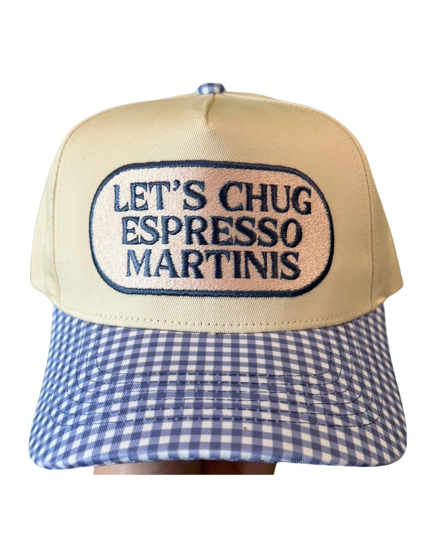 LET’S CHUG ESPRESSO MARTINIS CANVAS CAP