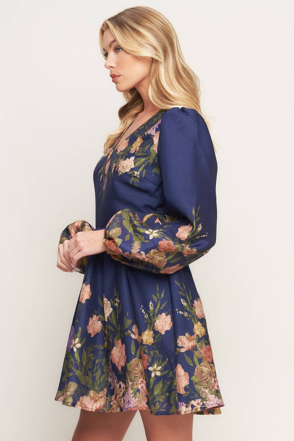 The Midnight Garden Floral Dress