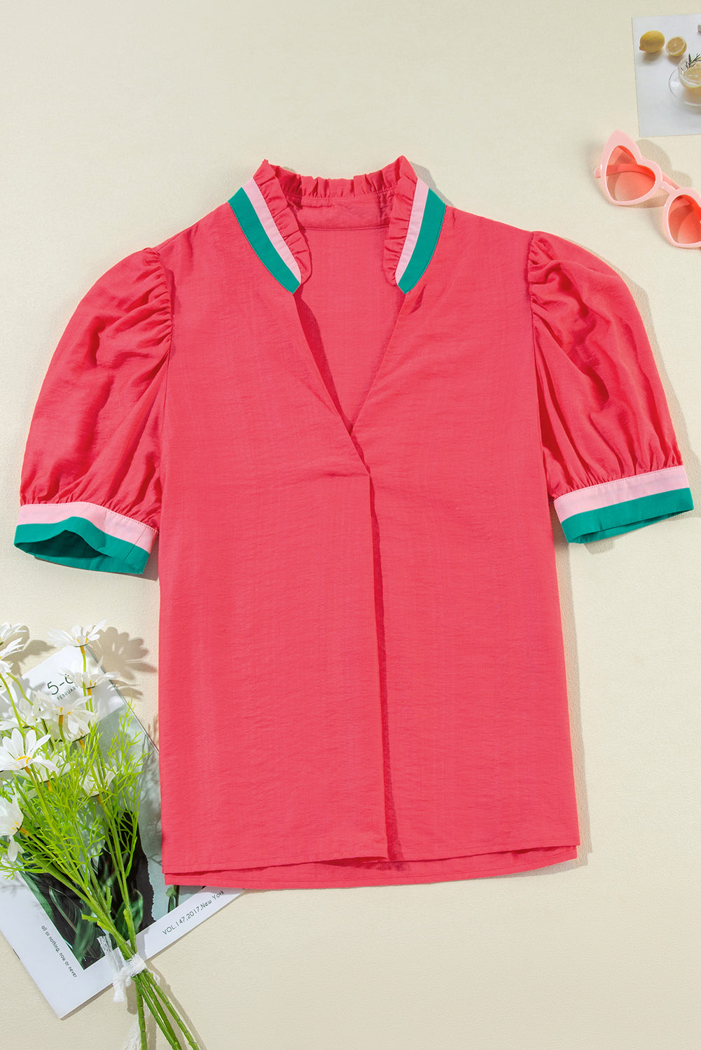 Rosé Social Blouse