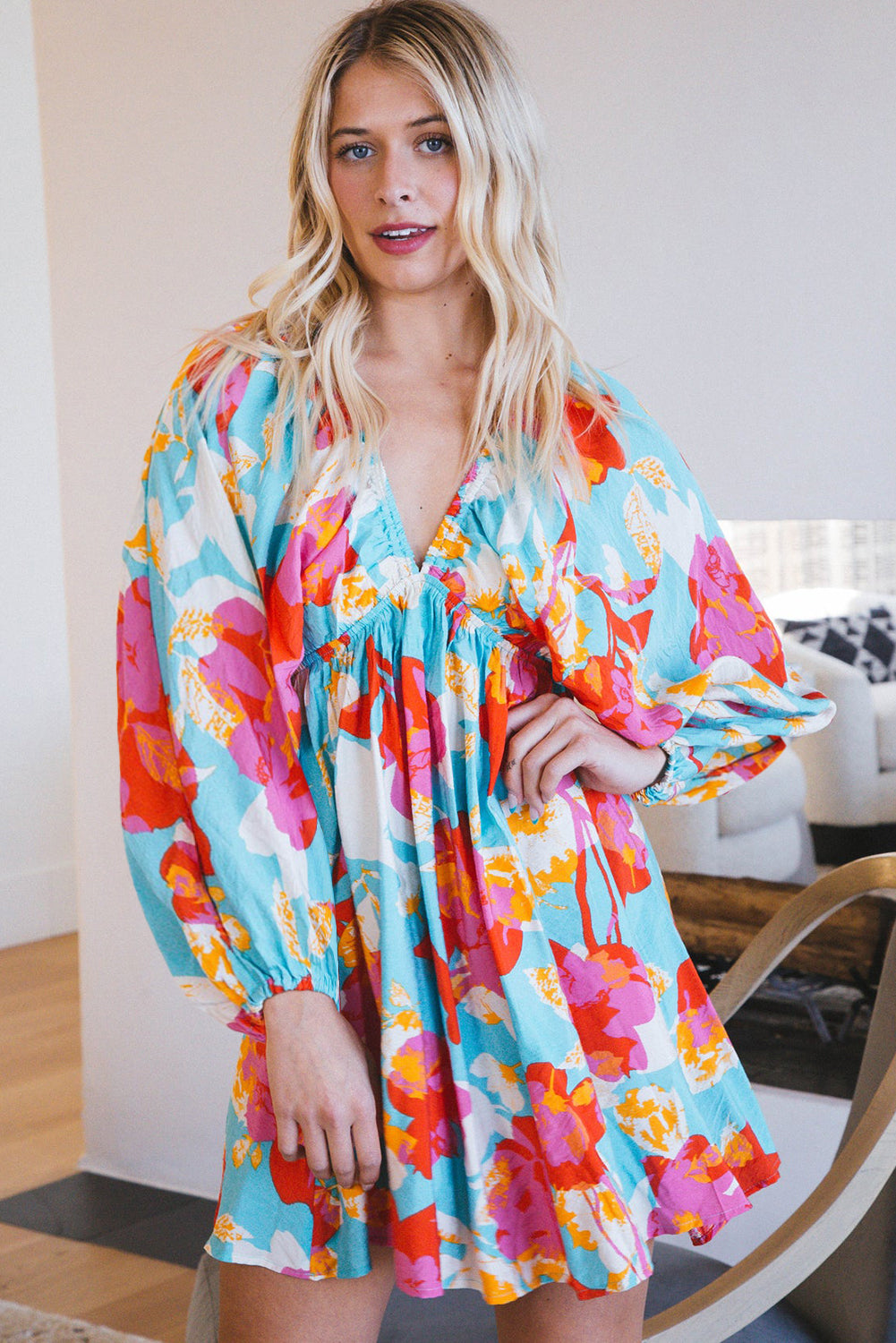 The Seaside Bloom Babydoll Dress