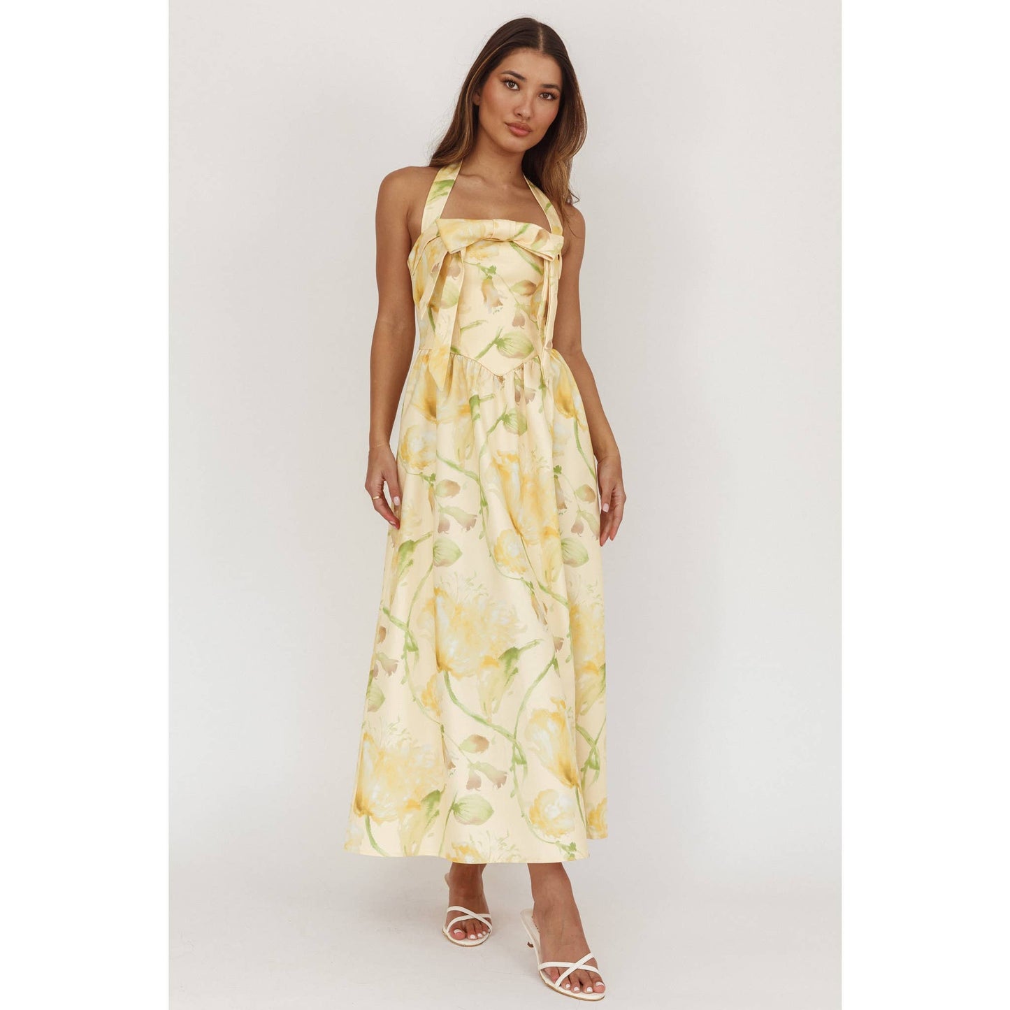 Golden Meadow Halter Maxi