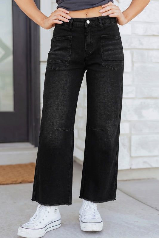 After Hours Wide Leg Jeans 🖤