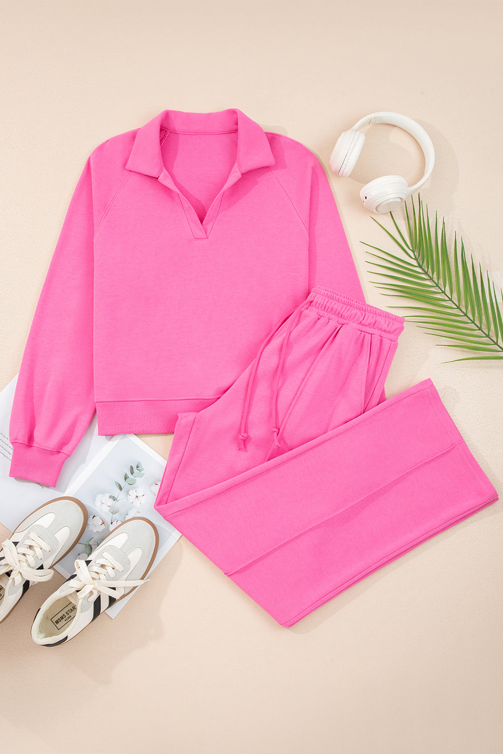 Bubblegum Pink Relaxed Lounge Set