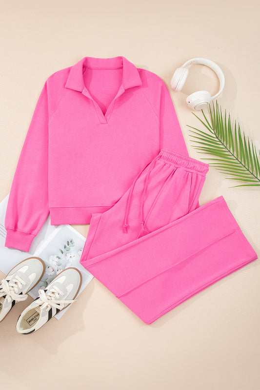 Bubblegum Pink Relaxed Lounge Set