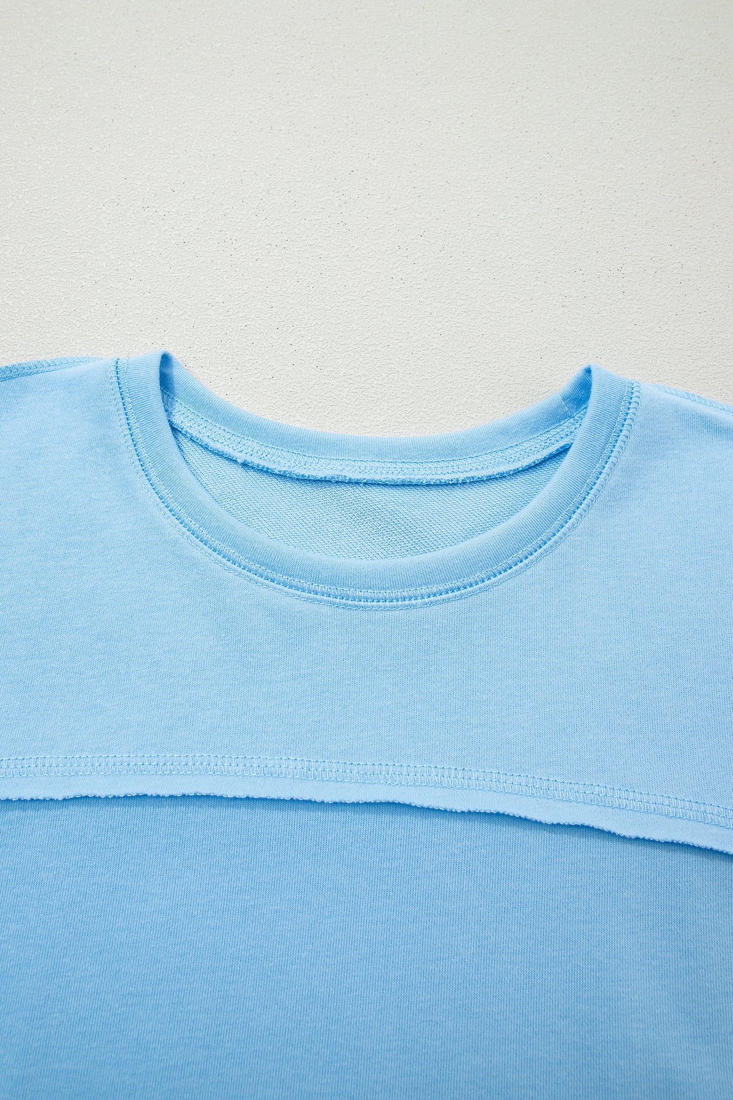 Sky Blue Drop Shoulder Boxy Tee and Barrel Pants Set