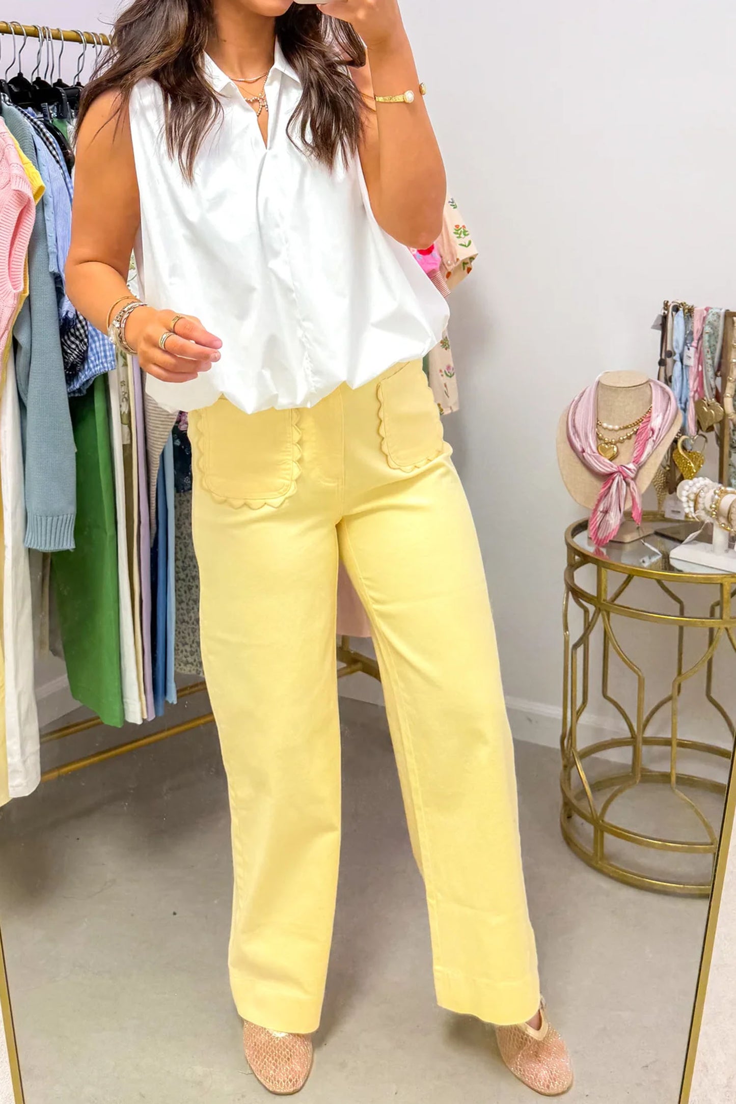 Sunny Day Scallop Pants
