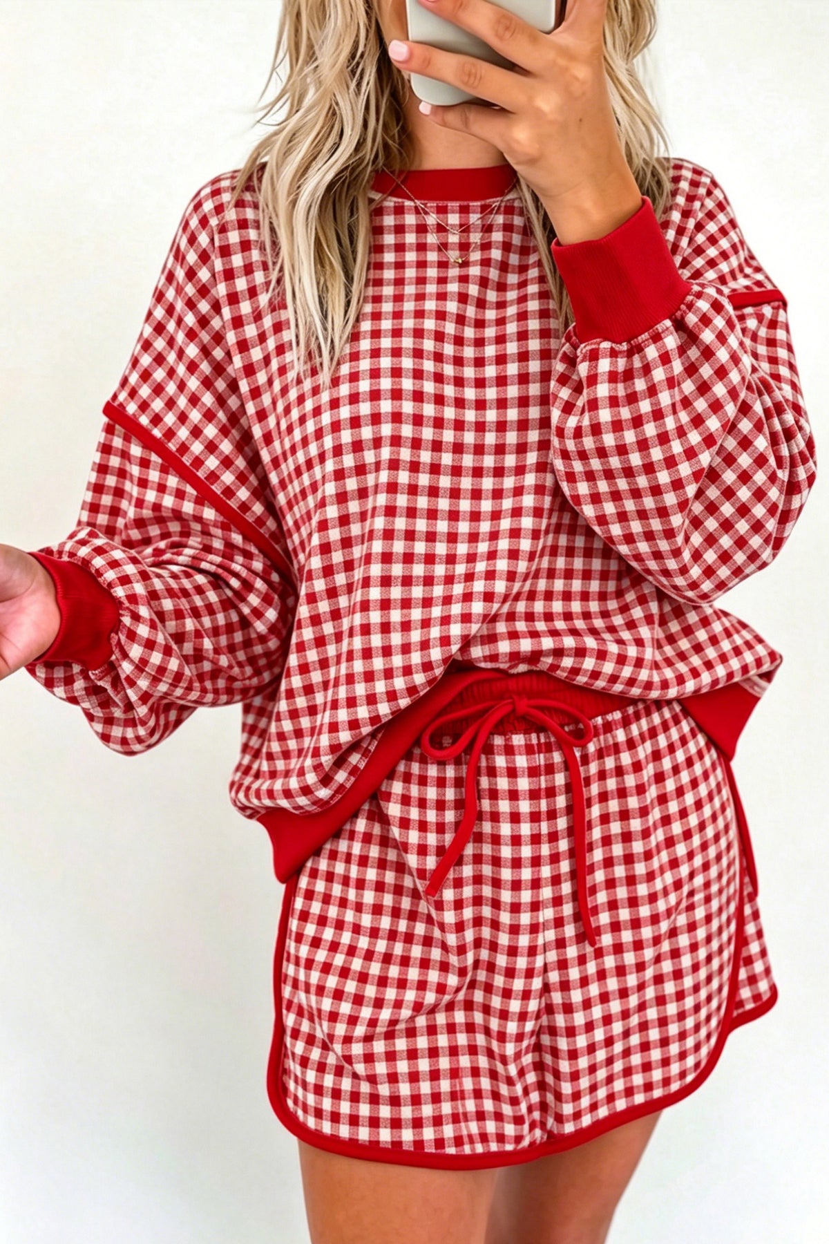 Red Rally Skort Set