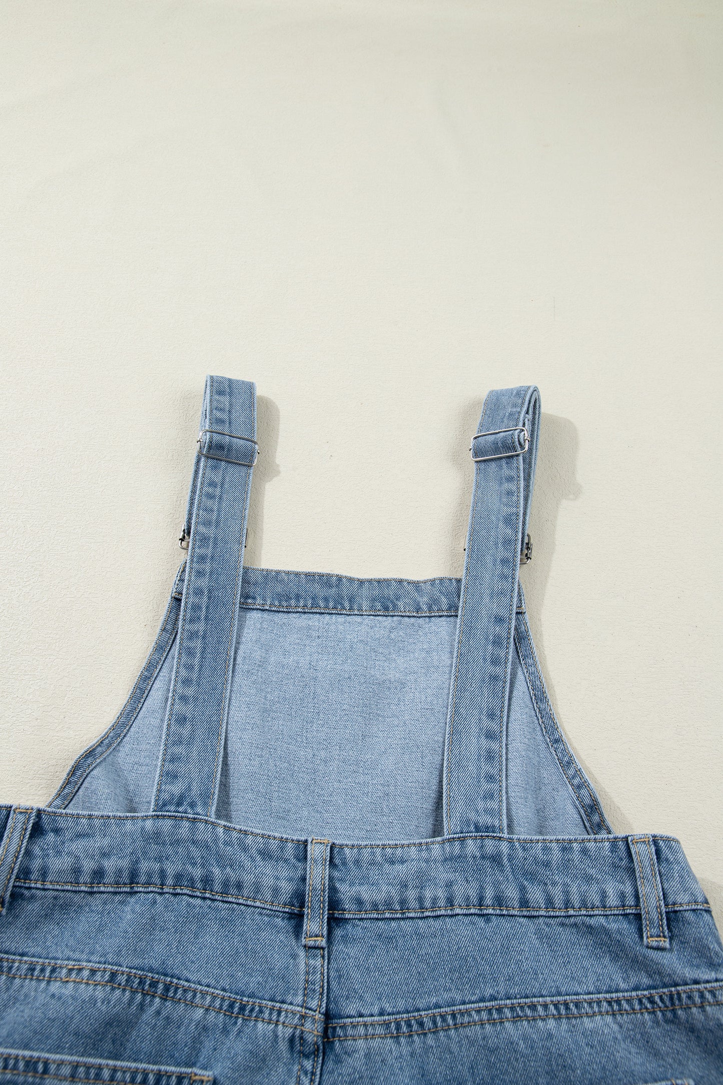 Sunlit Stitch Denim Overalls
