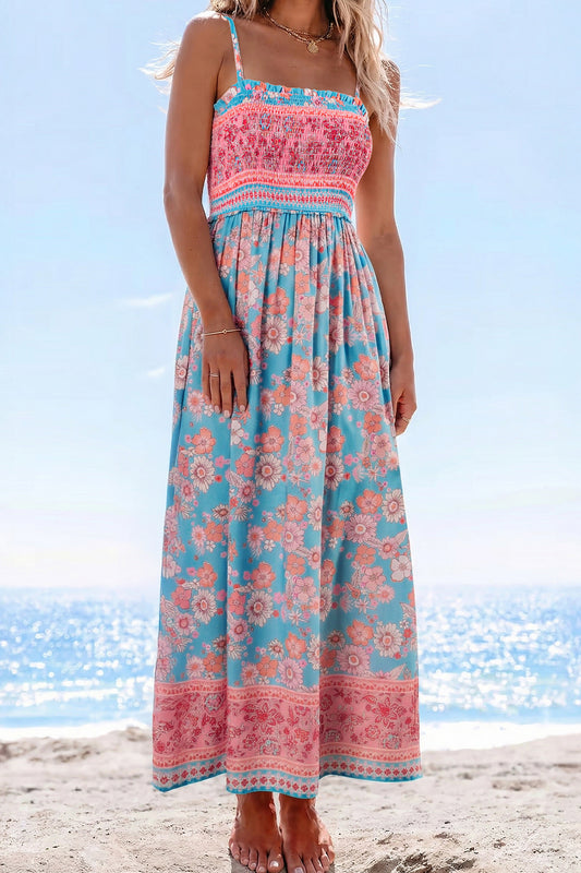 Seaside Bloom Maxi Dress