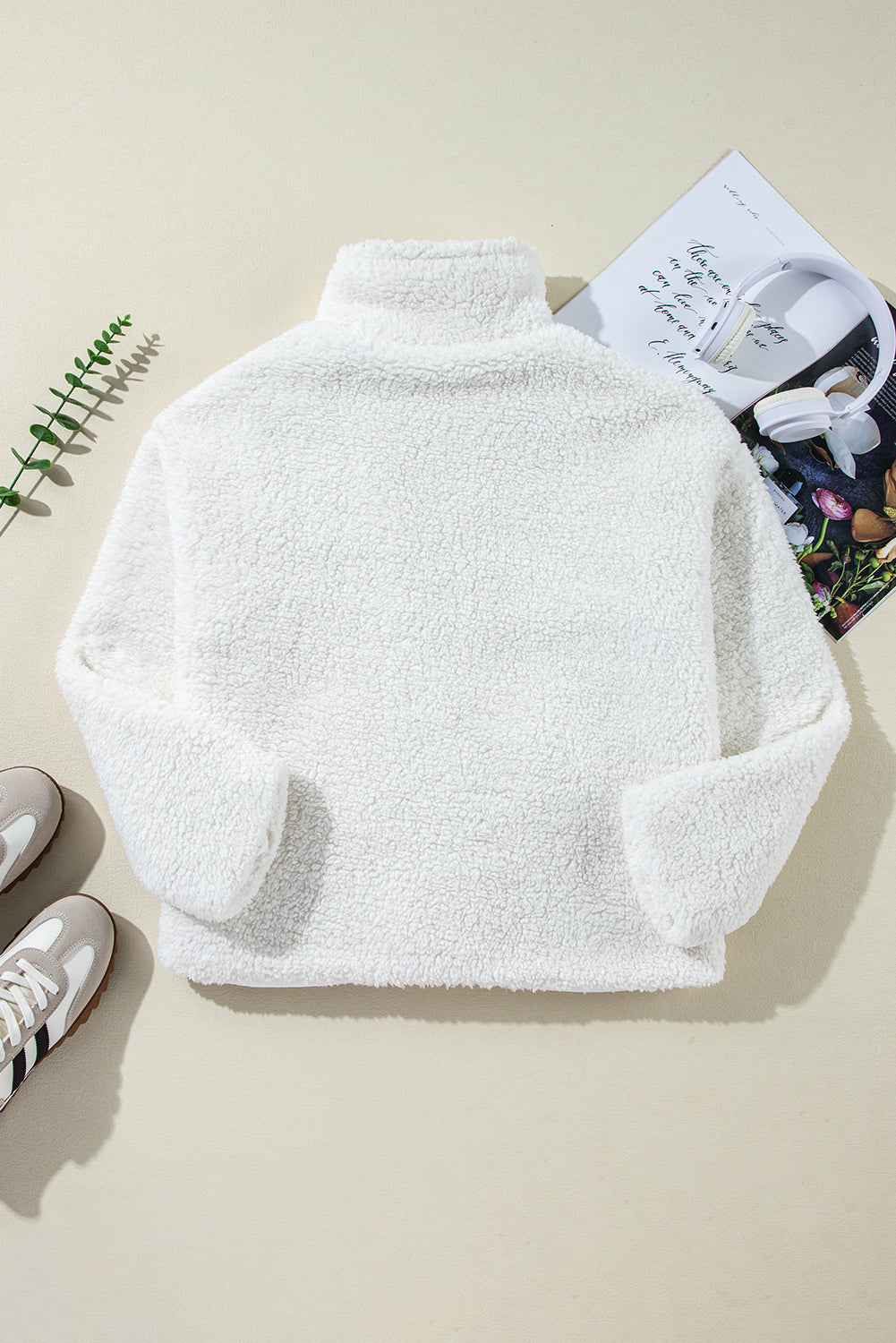 Ivory Cloud Teddy Jacket