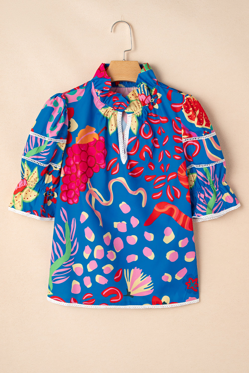 Santorini Bloom Statement Blouse