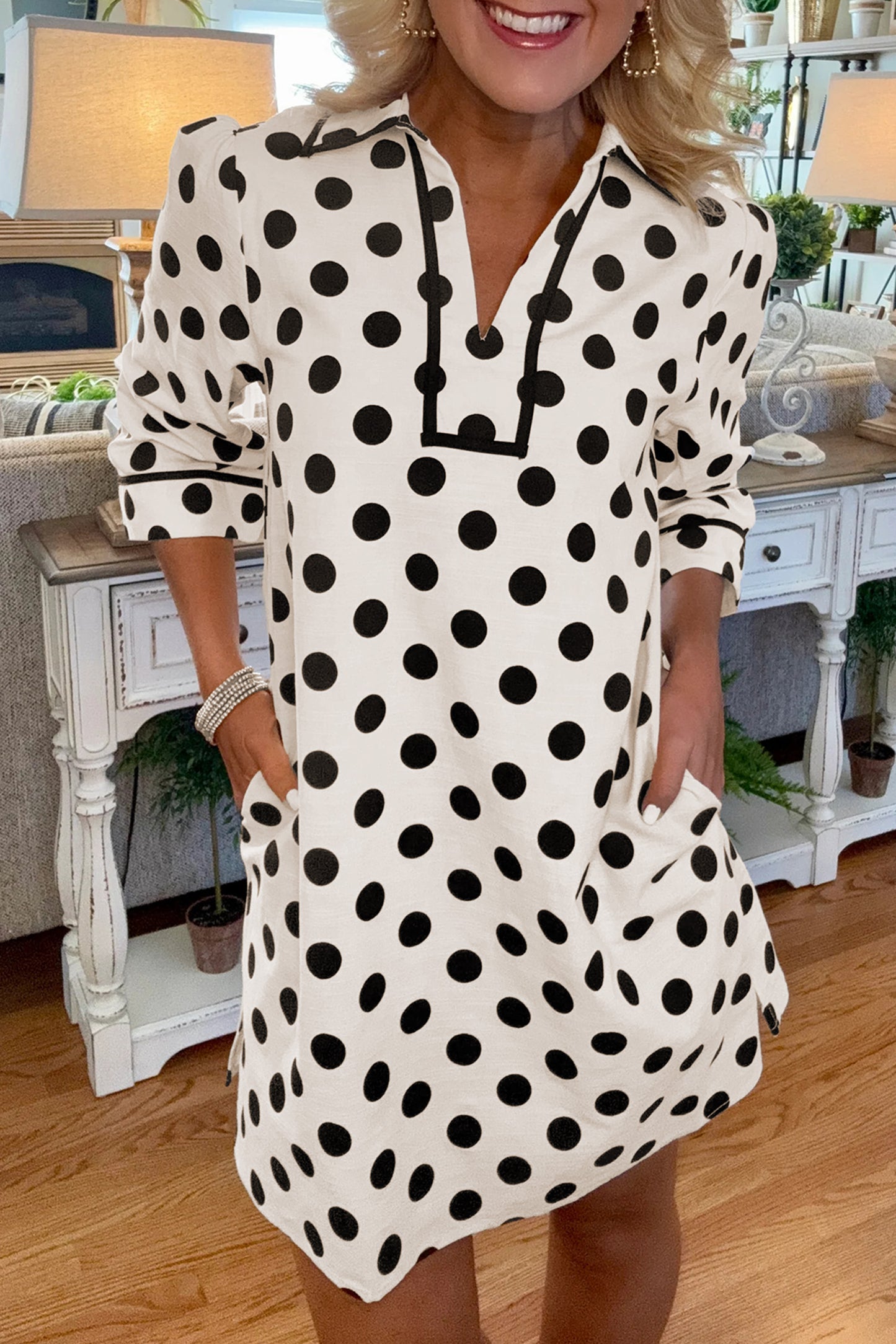 The Park Avenue Polka Dot Dress